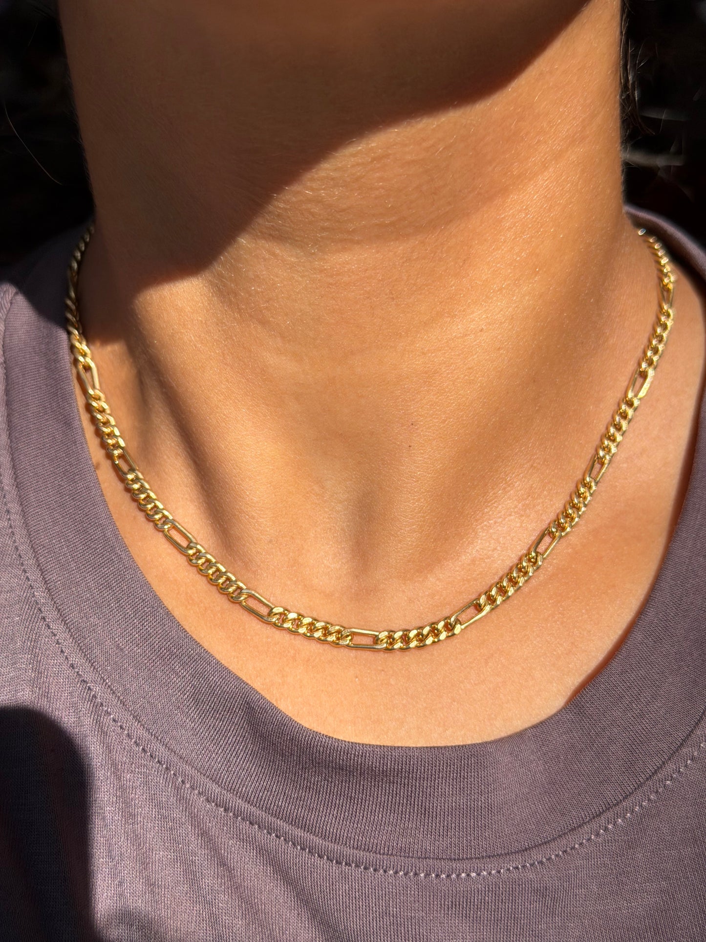 14k Italian Curb / Figaro chain