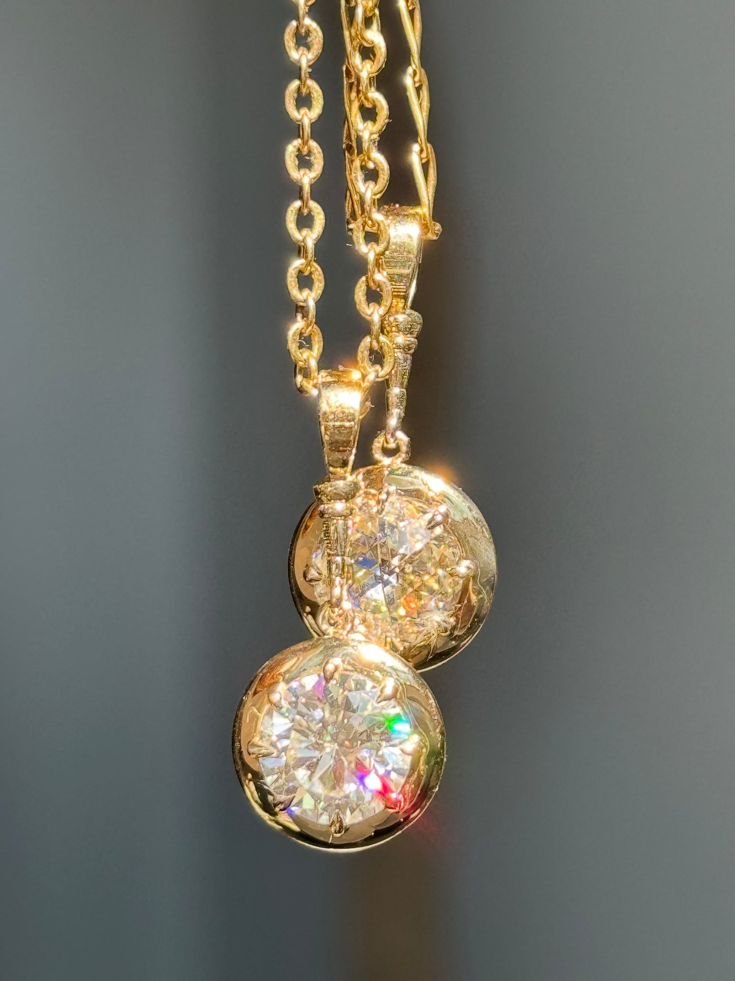 Preorder 14k 2ct Moissanite Glowy charm