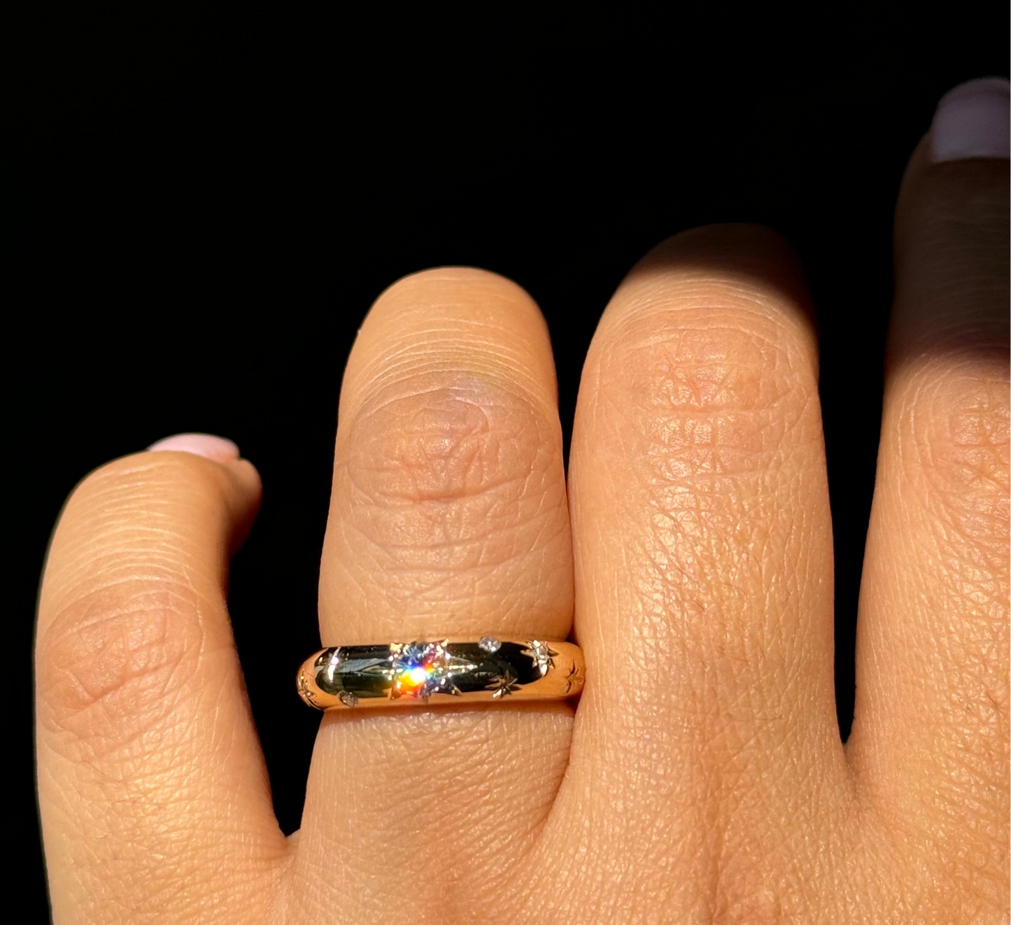 14k Star Dust Band