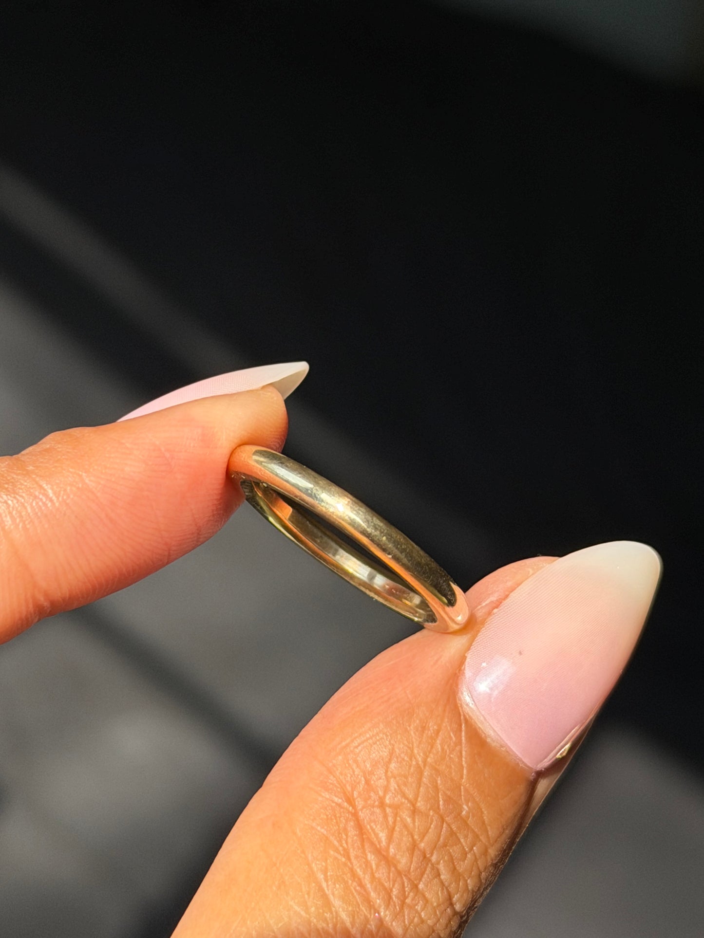 18k buttery solid band