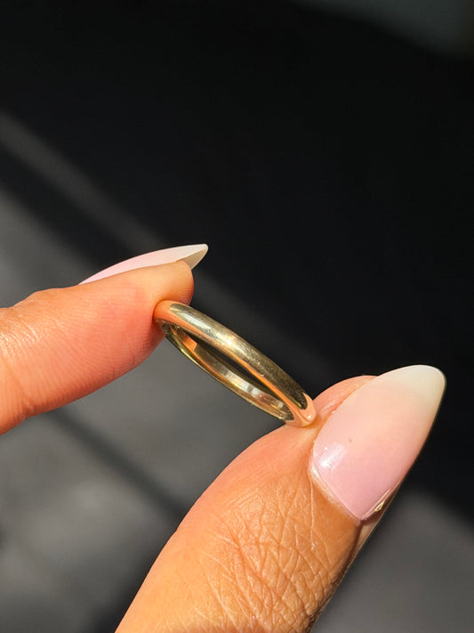 18k buttery solid band