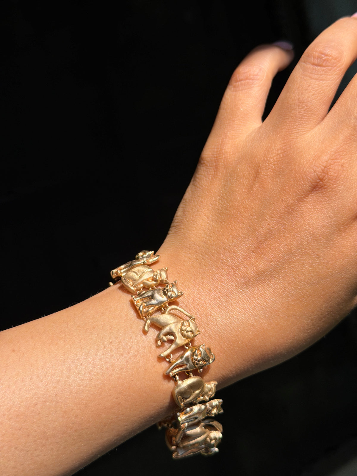 14k Ardian Cat Motif bracelet 🐈‍⬛