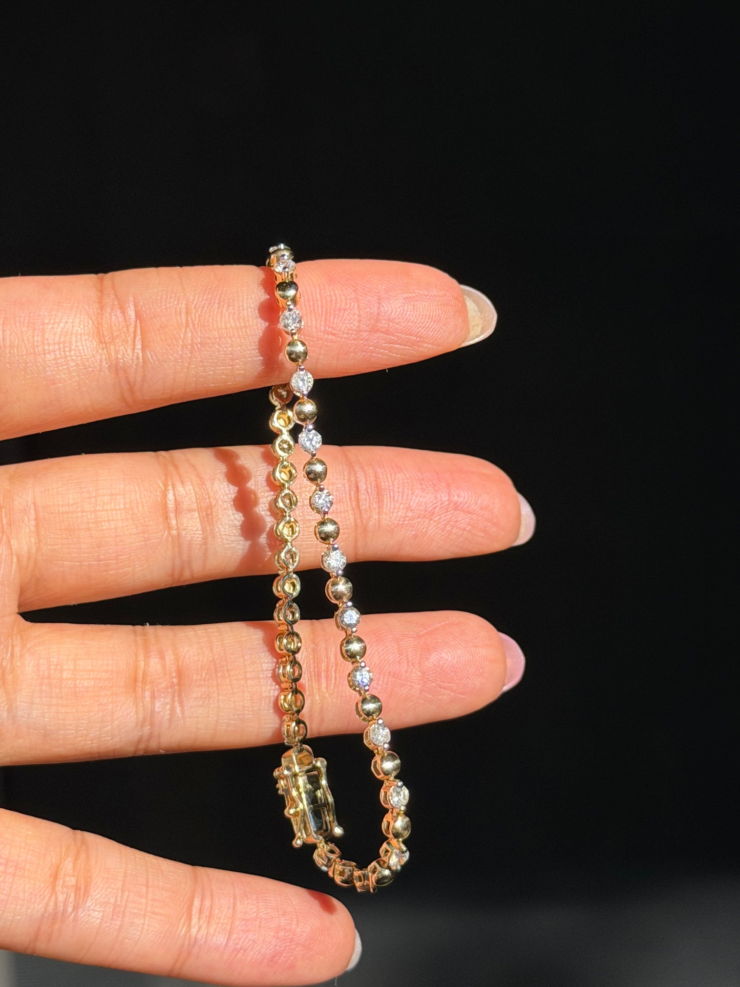 14k 1.50ct Diamond tennis bracelet