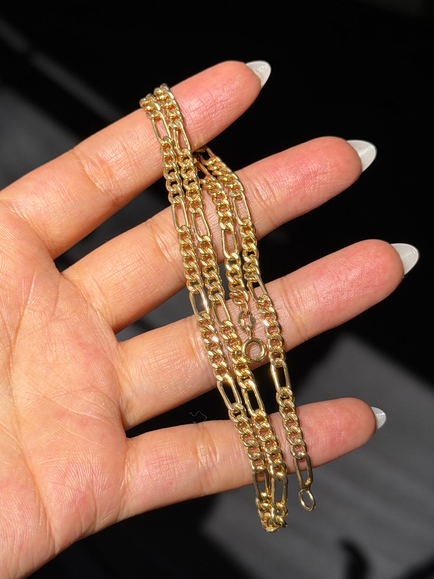 14k Italian Curb / Figaro chain