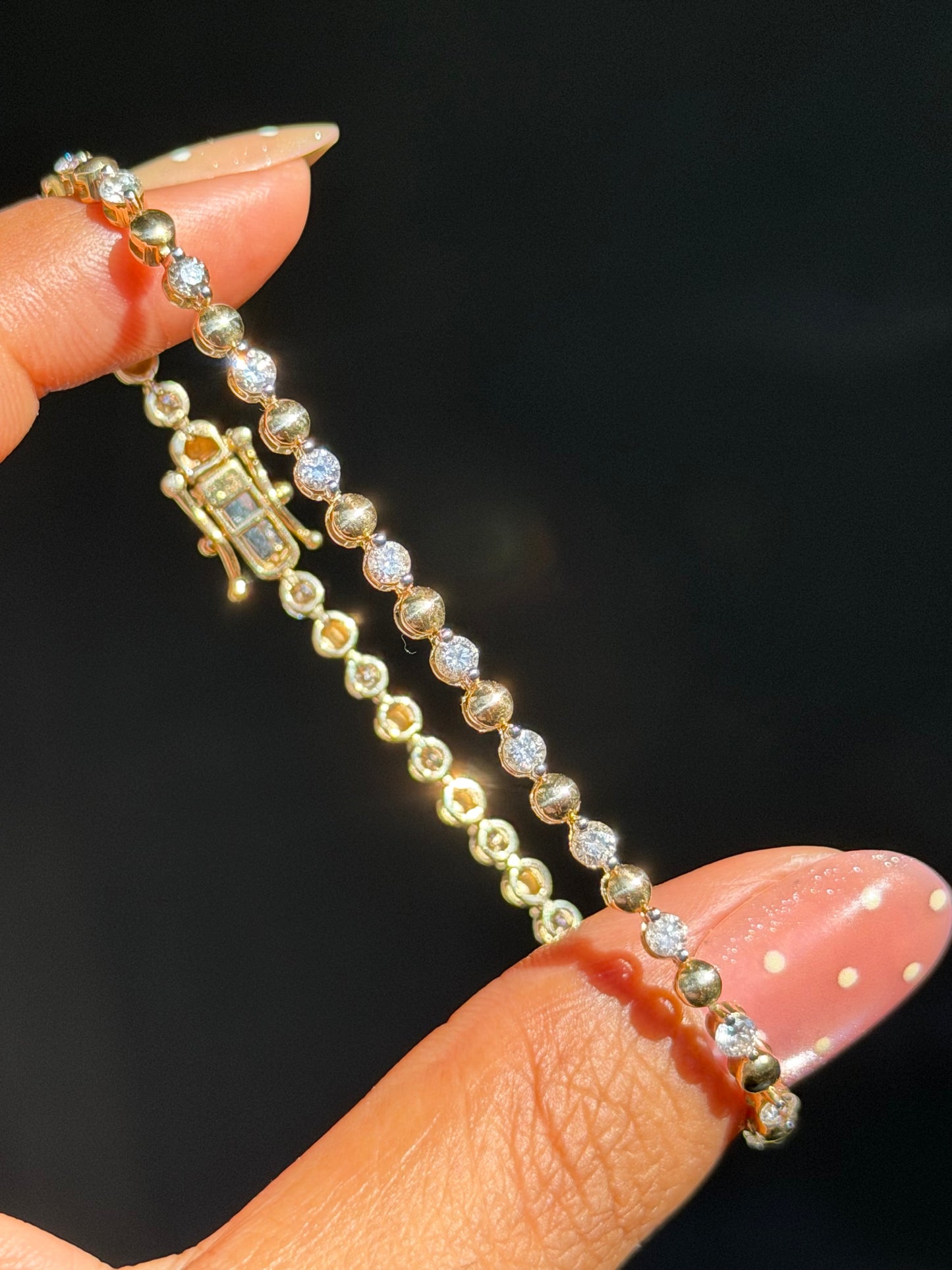14k 1.50ct Diamond tennis bracelet