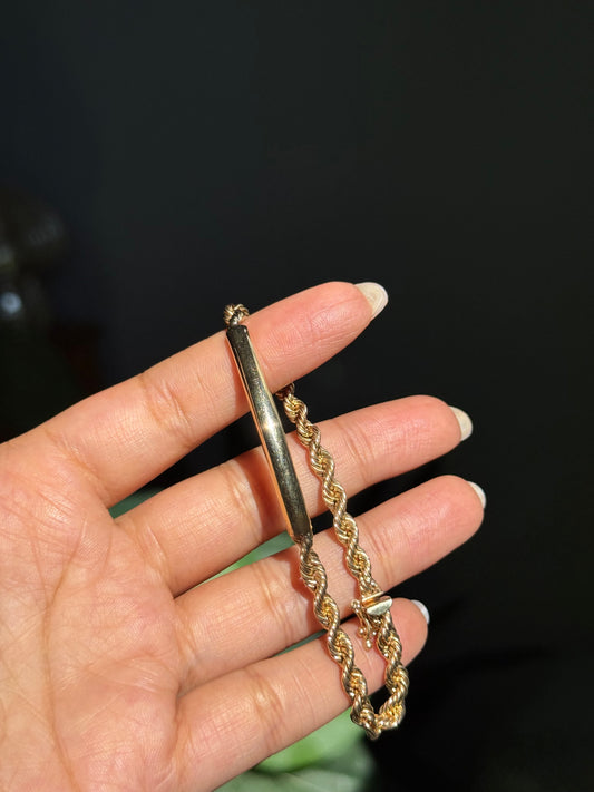 Vintage 14k ID bracelet