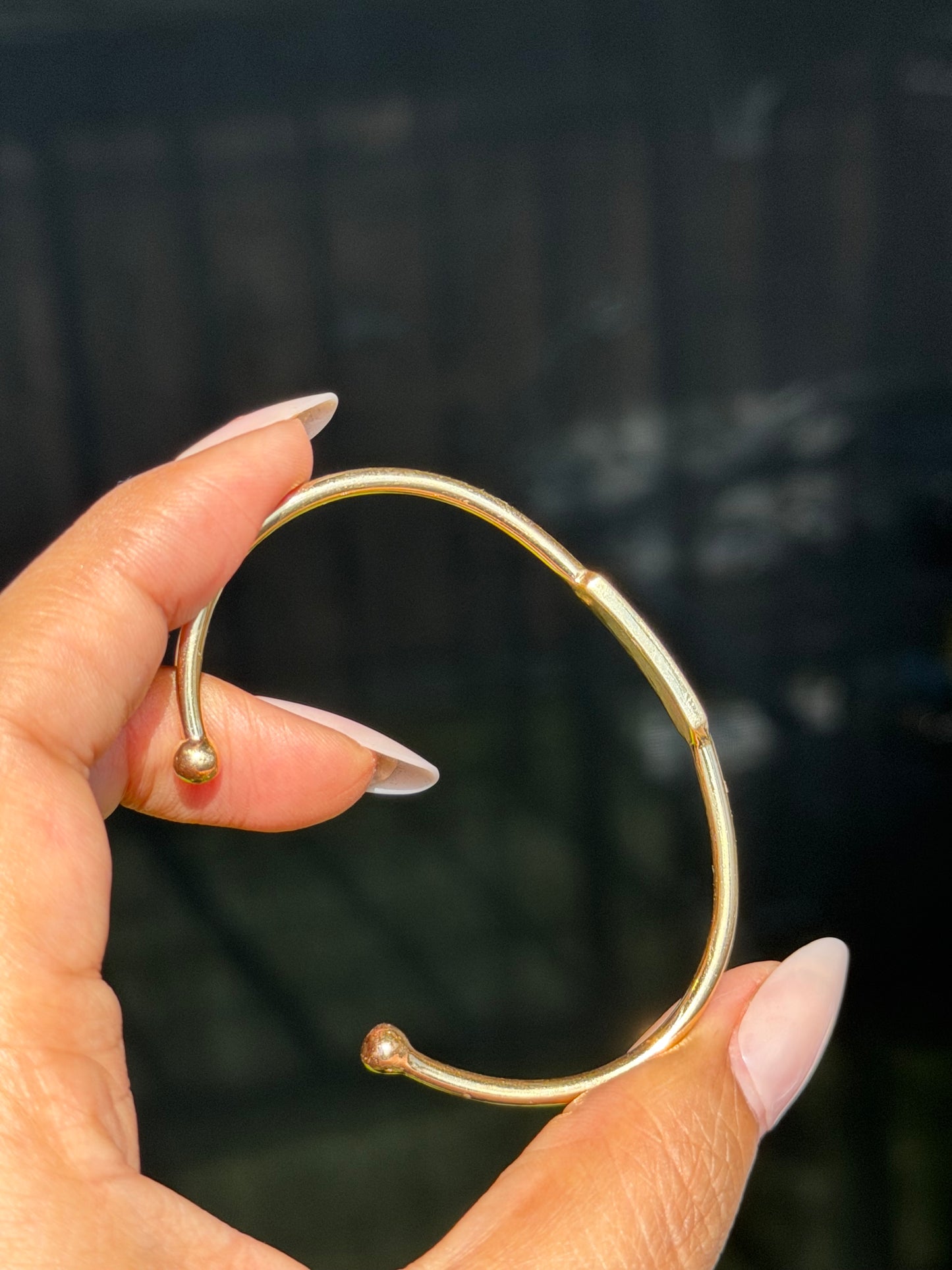 14k ID cuff bangle