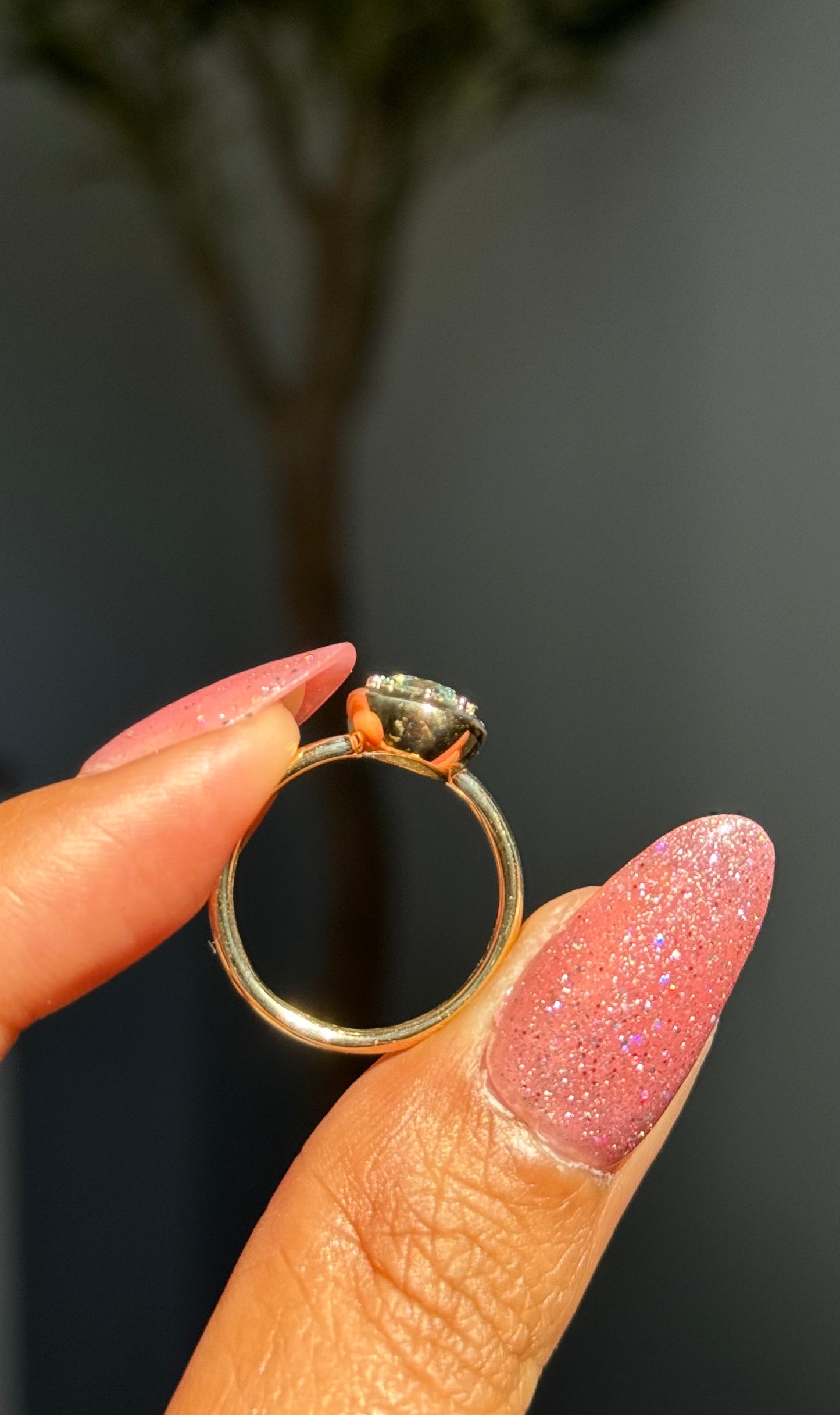 14k yellow gold Glowy ring