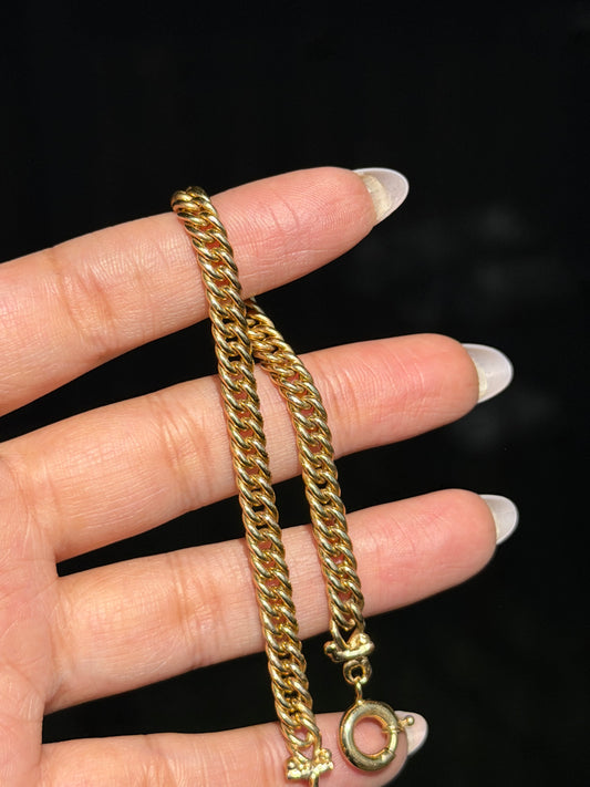 vintage 14k Tight curb Bracelet