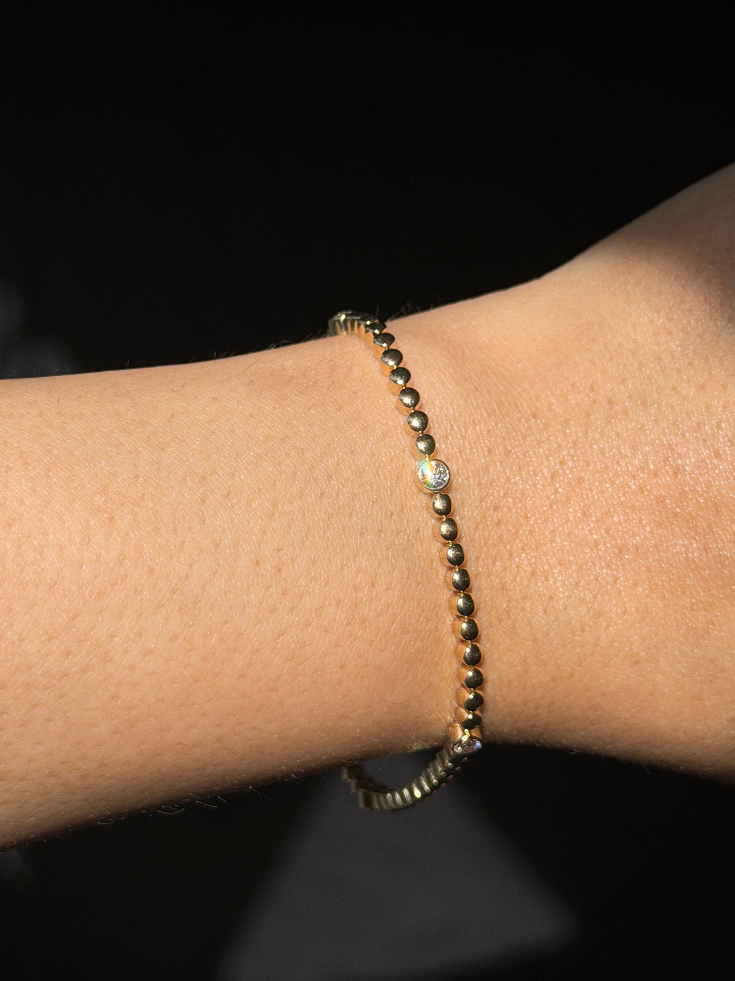 14k Diamond tennis bracelet