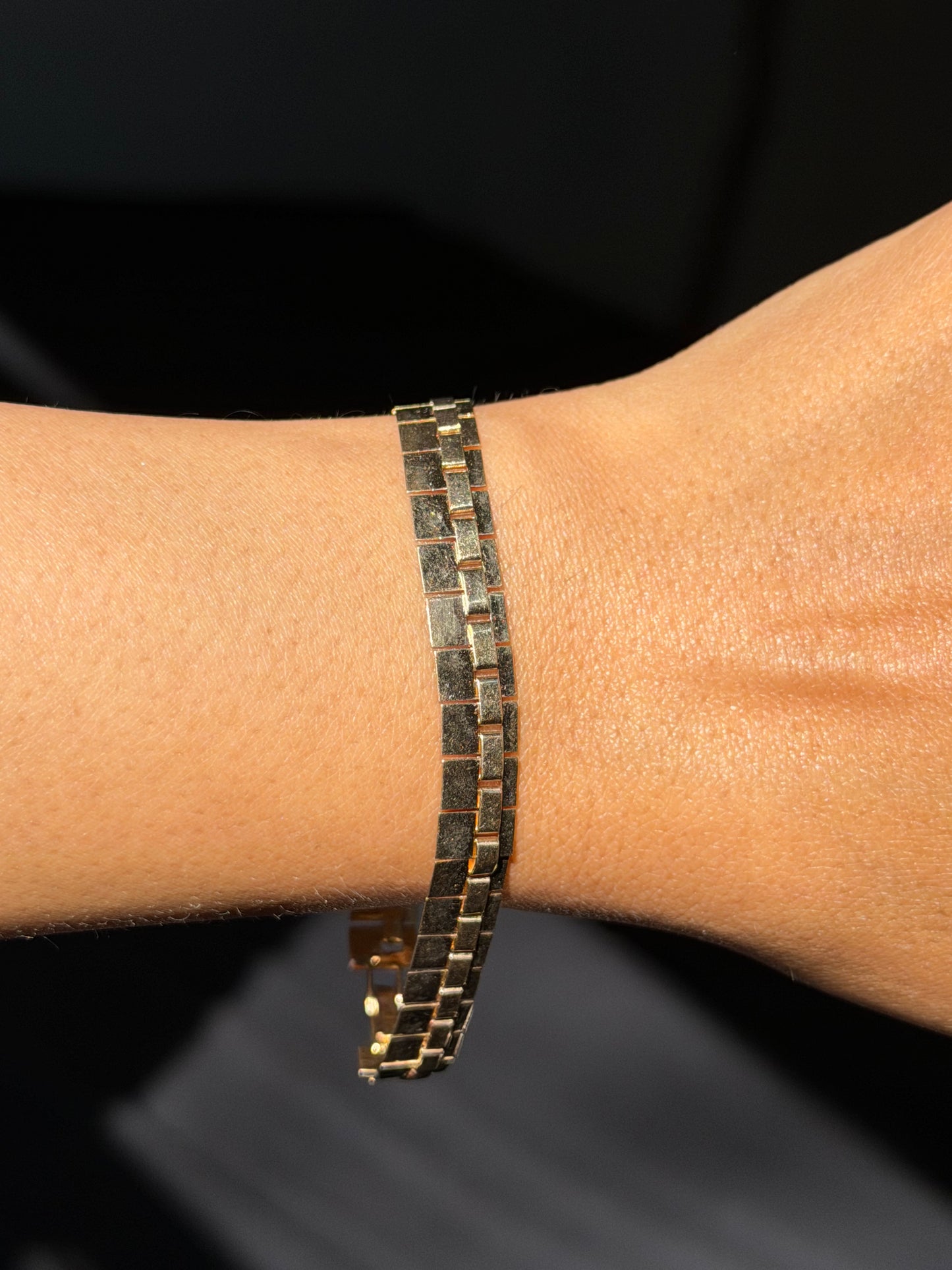 14k fringe cleopatra style bracelet