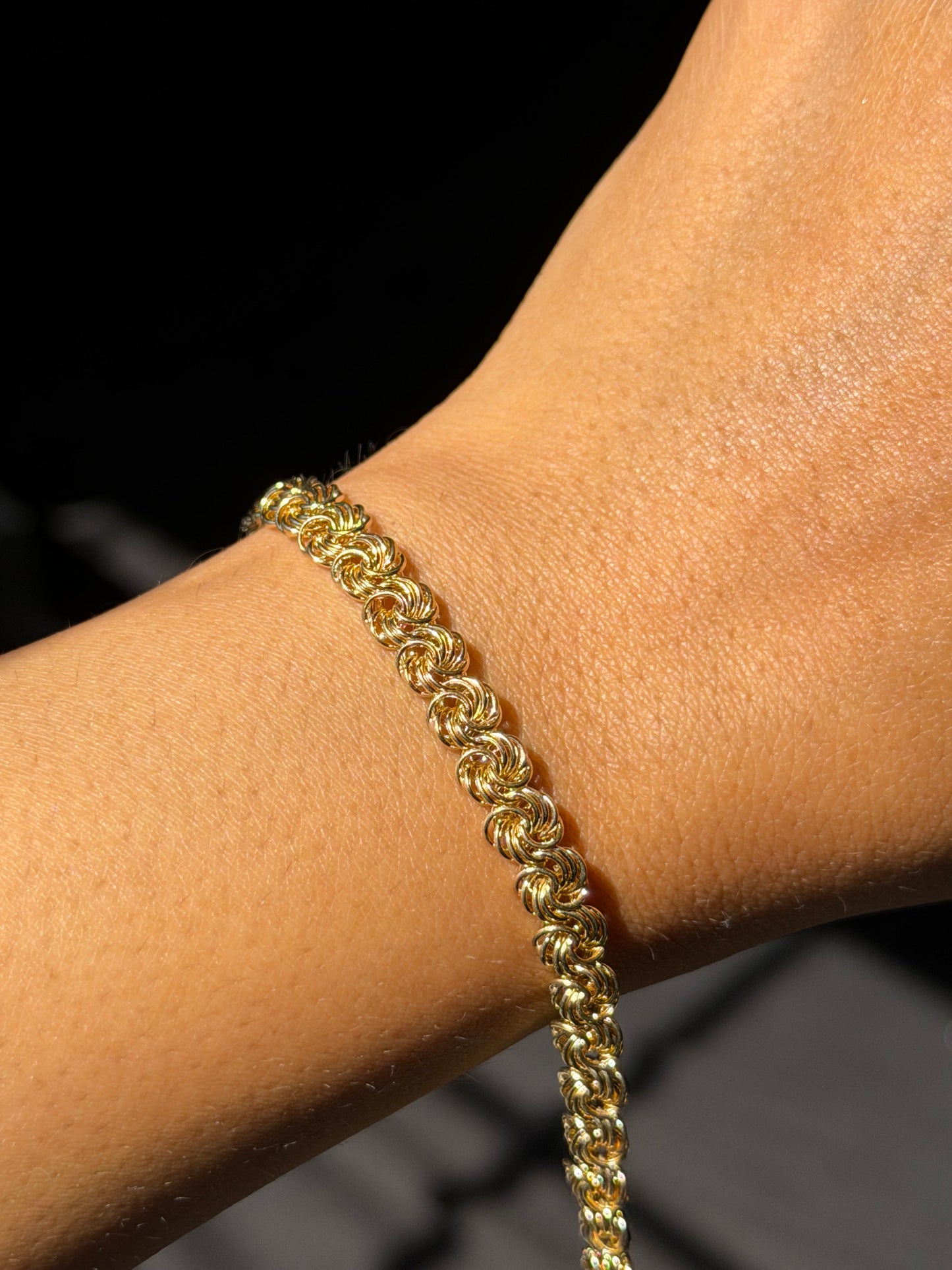 14k Rosetta link bracelet ✨