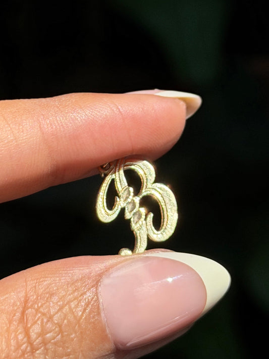 14k B Charm