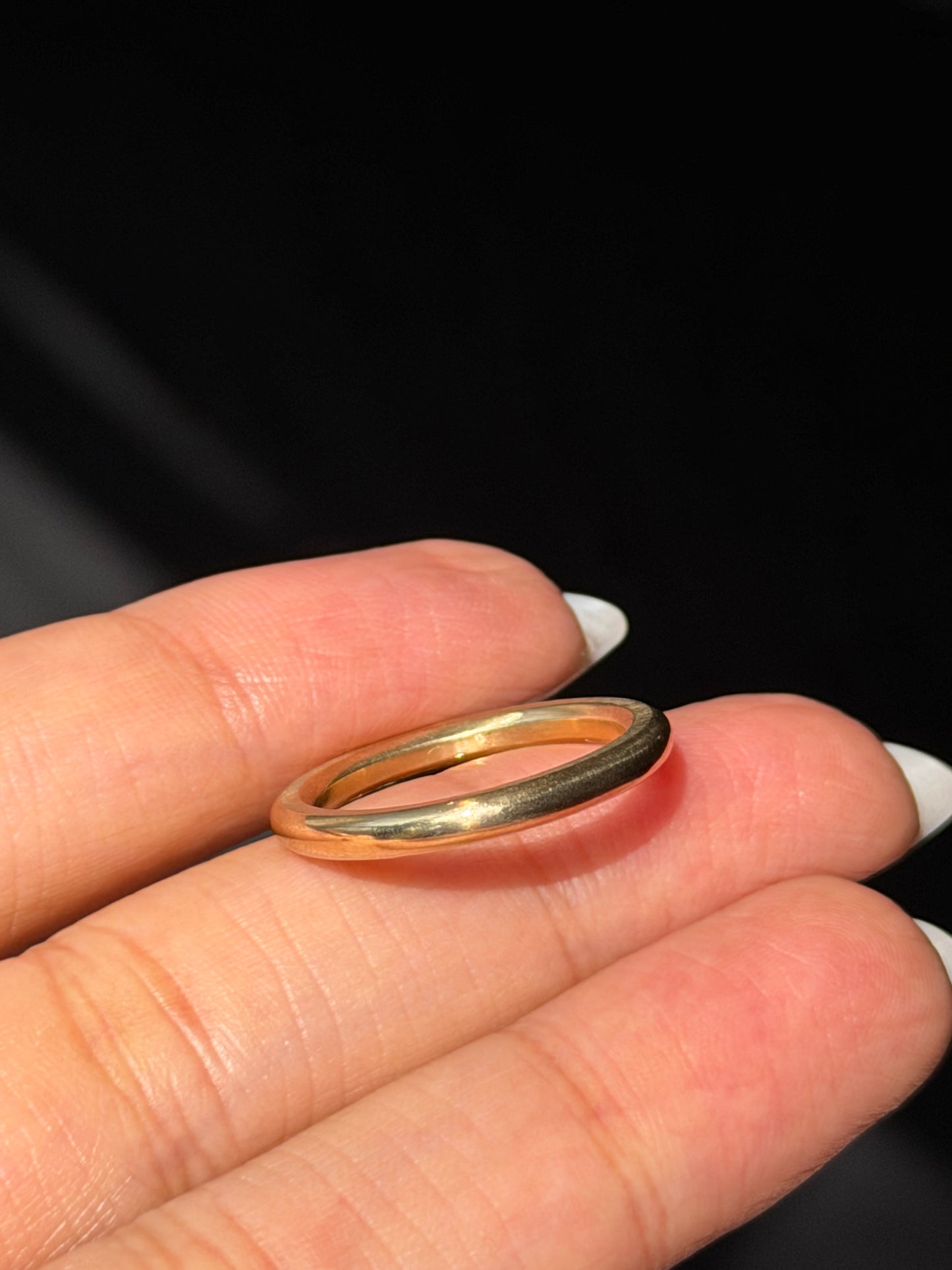 18k buttery solid band