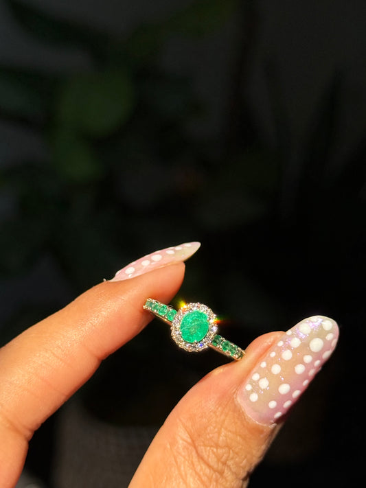 Dreamy 14k emerald solitaire ring by effy