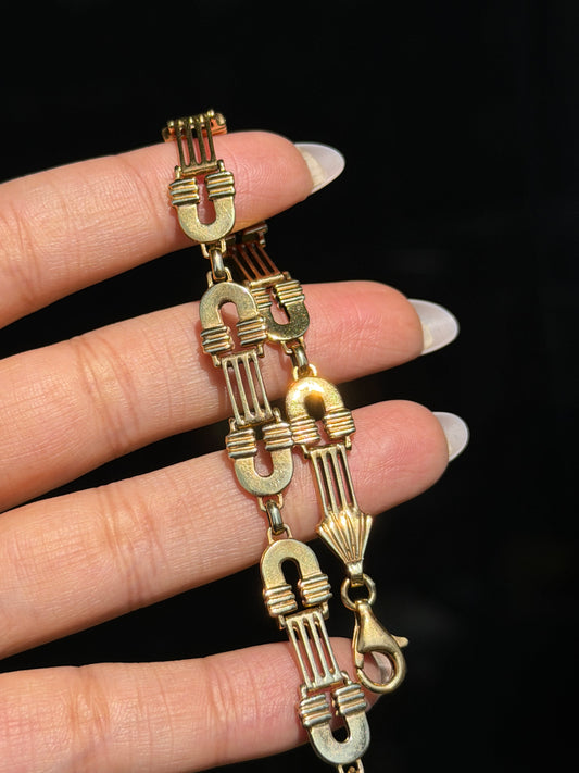 14k equestrian Bracelet