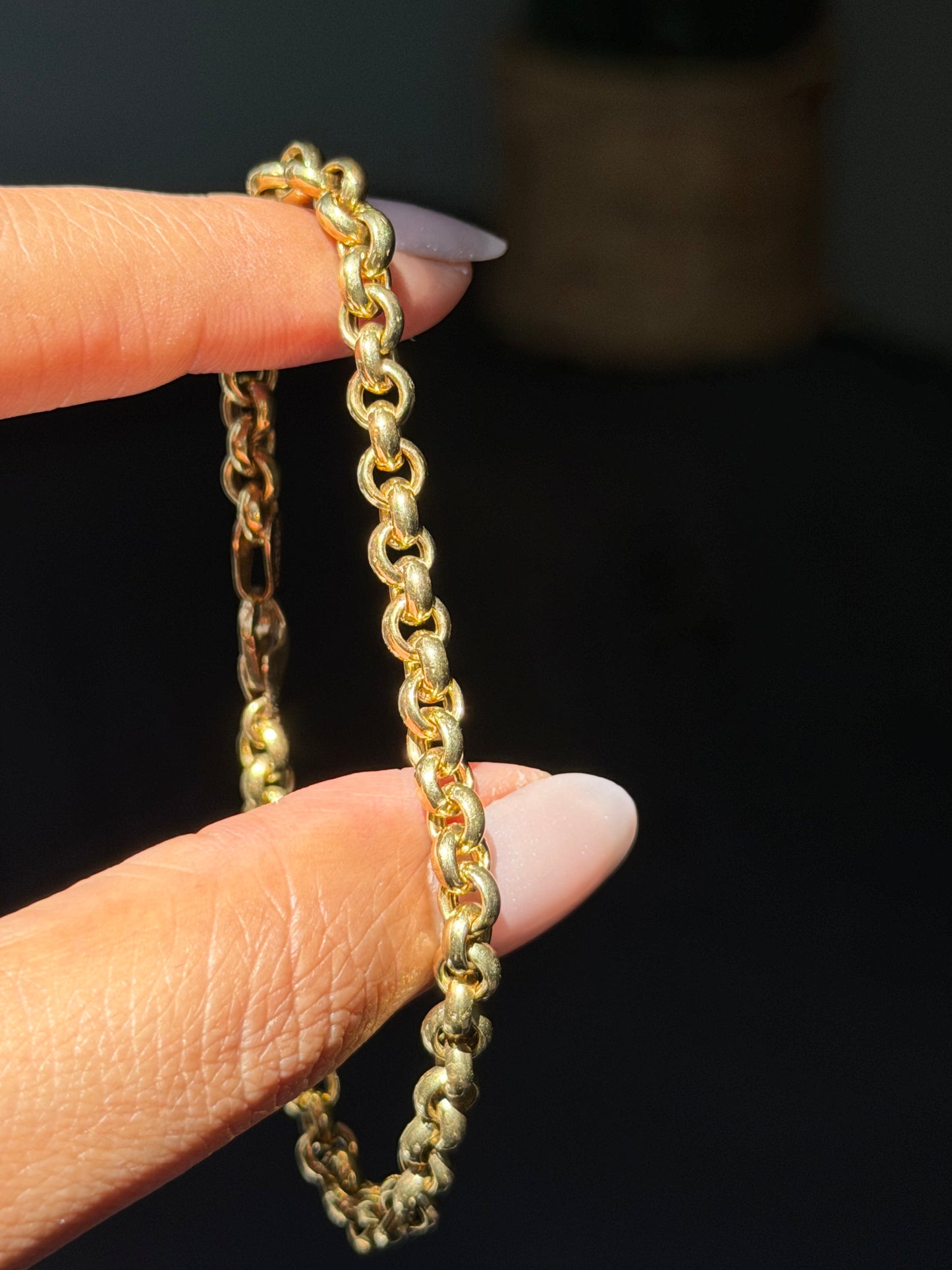14k Rolo bracelet