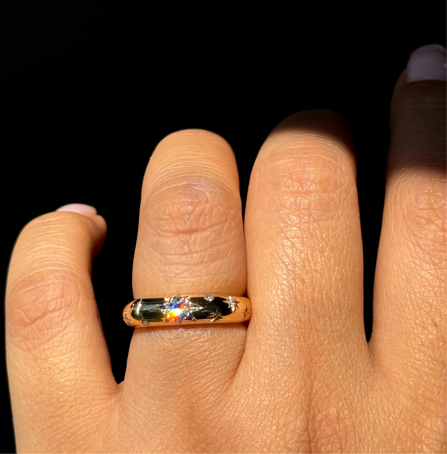 14k Star Dust Band