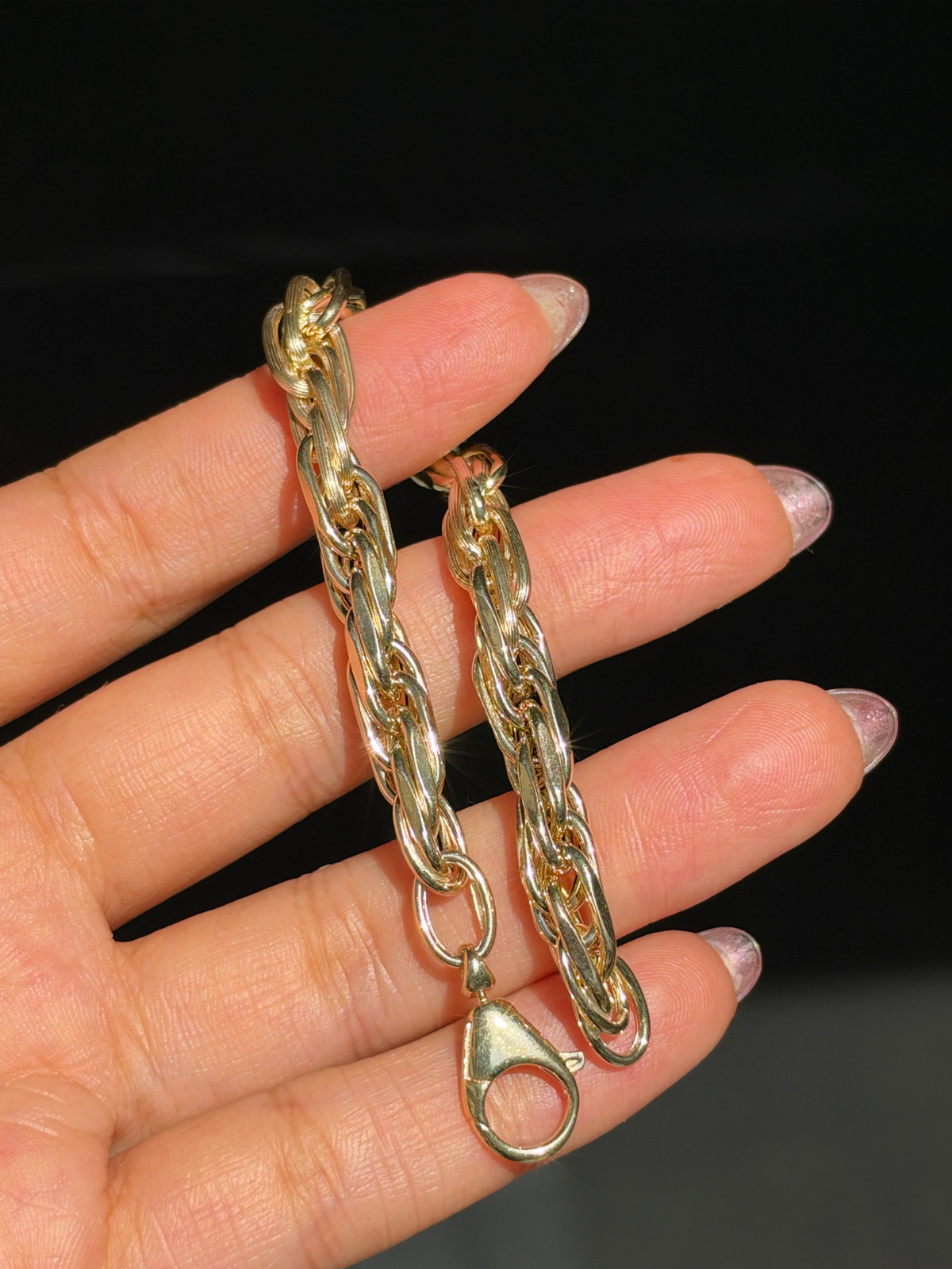 14k Italian Milano Rope bracelet ✨