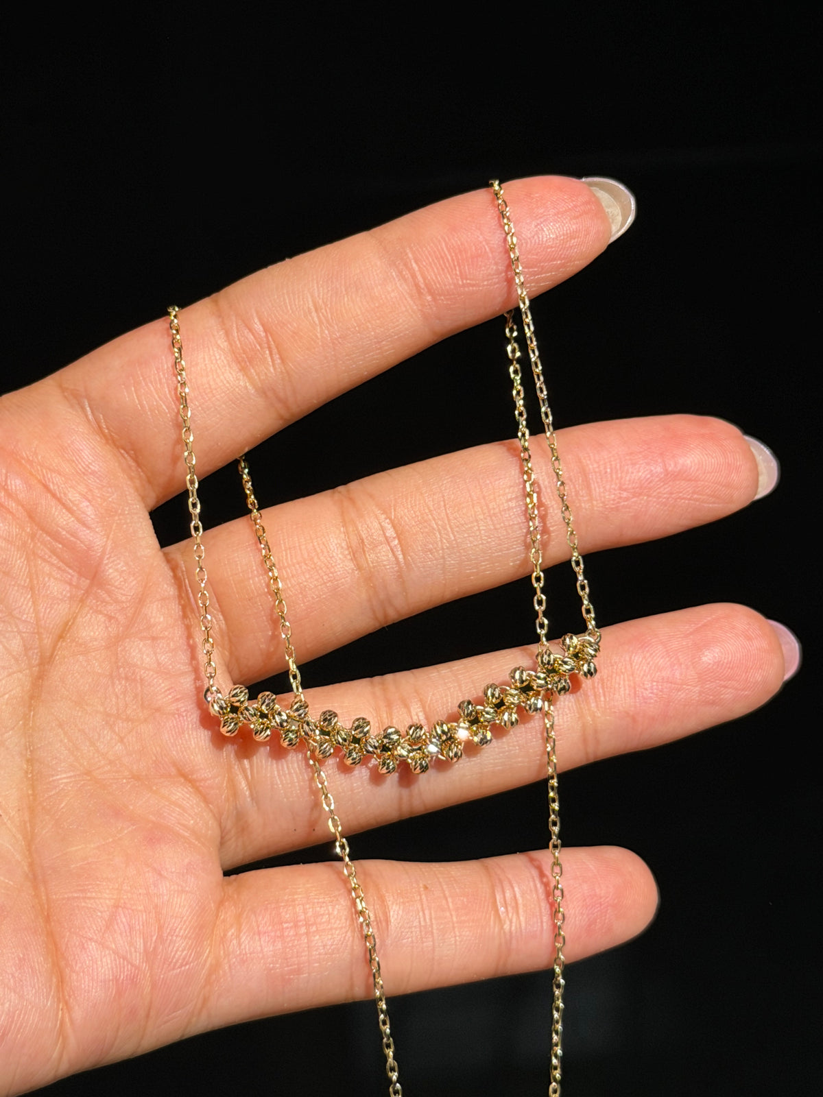 14k V necklace