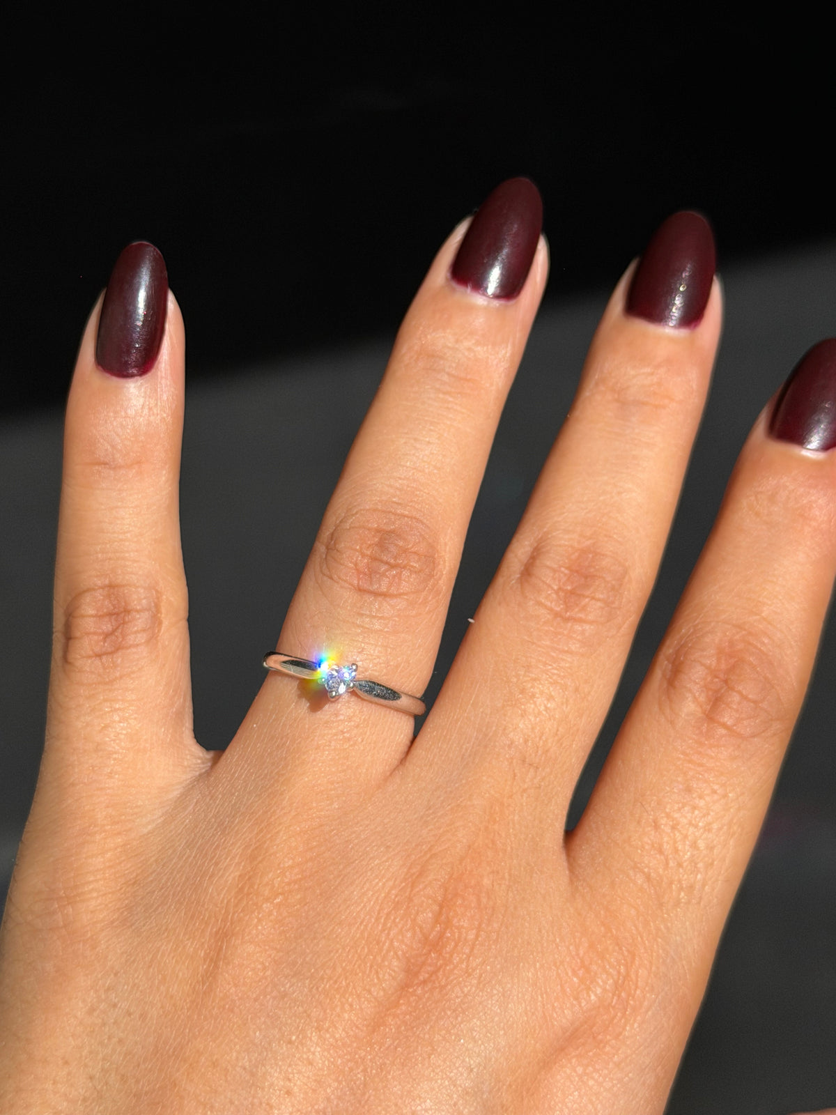 14k 0.20ct Solitaire heart diamond
Ring