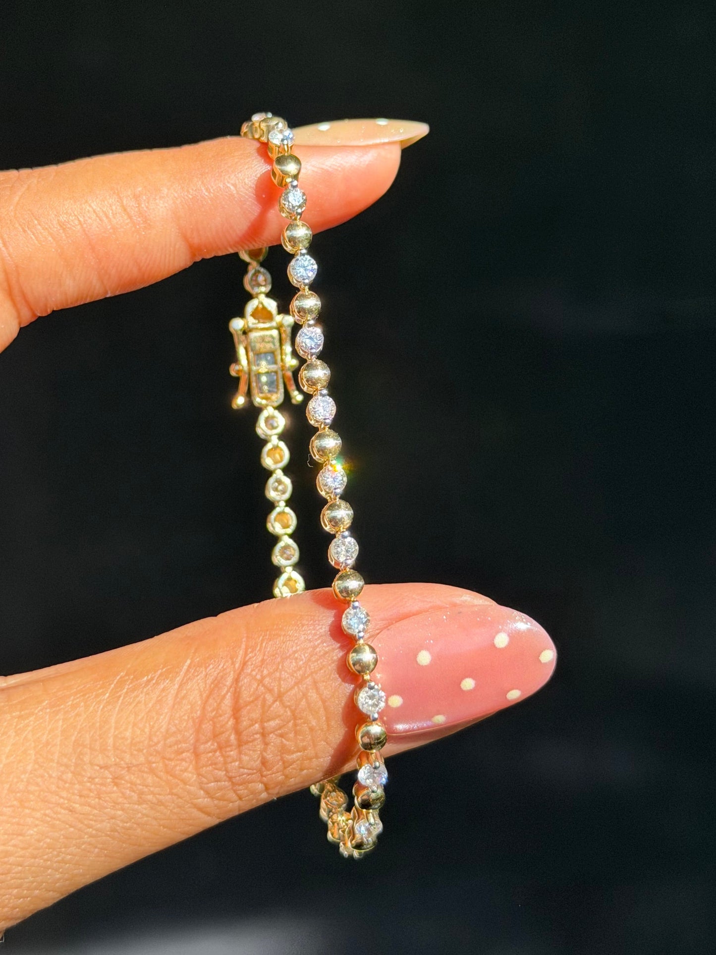 14k 1.50ct Diamond tennis bracelet