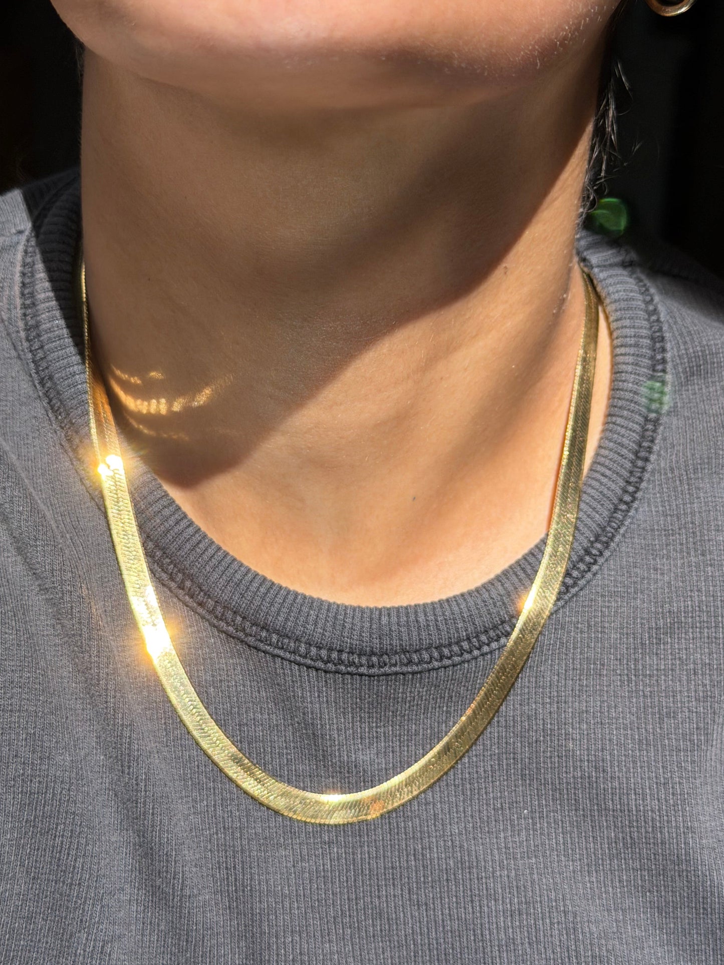 14k Italian Herringbone Chain