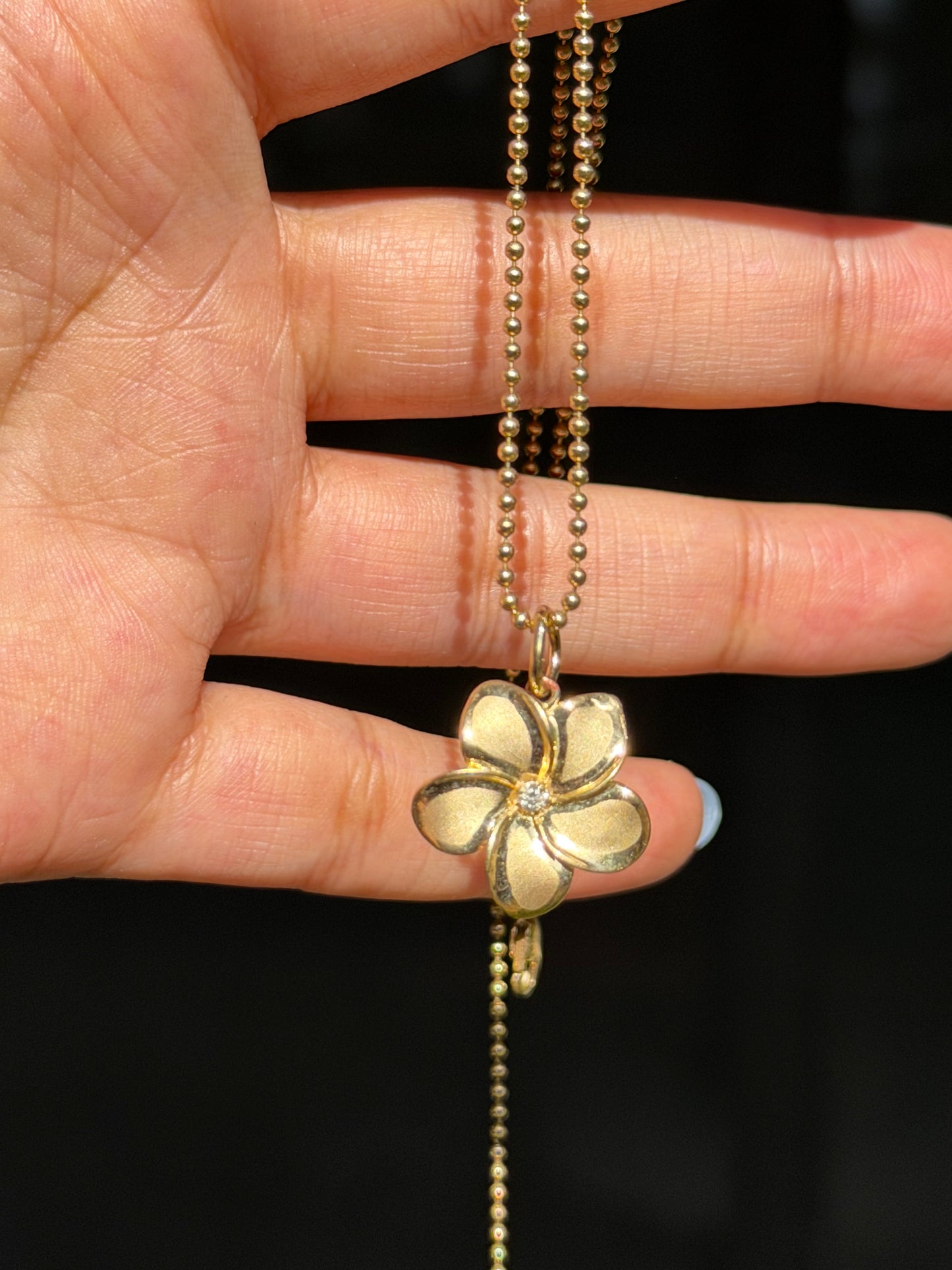 14k Plumeria 🌸 charm