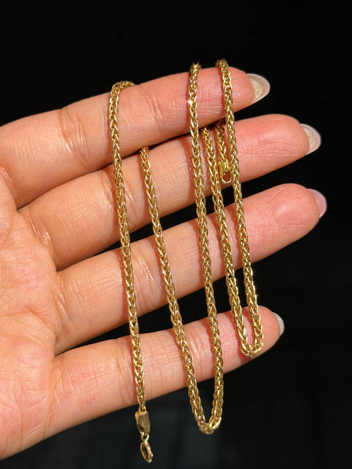 18k foxtail chain
