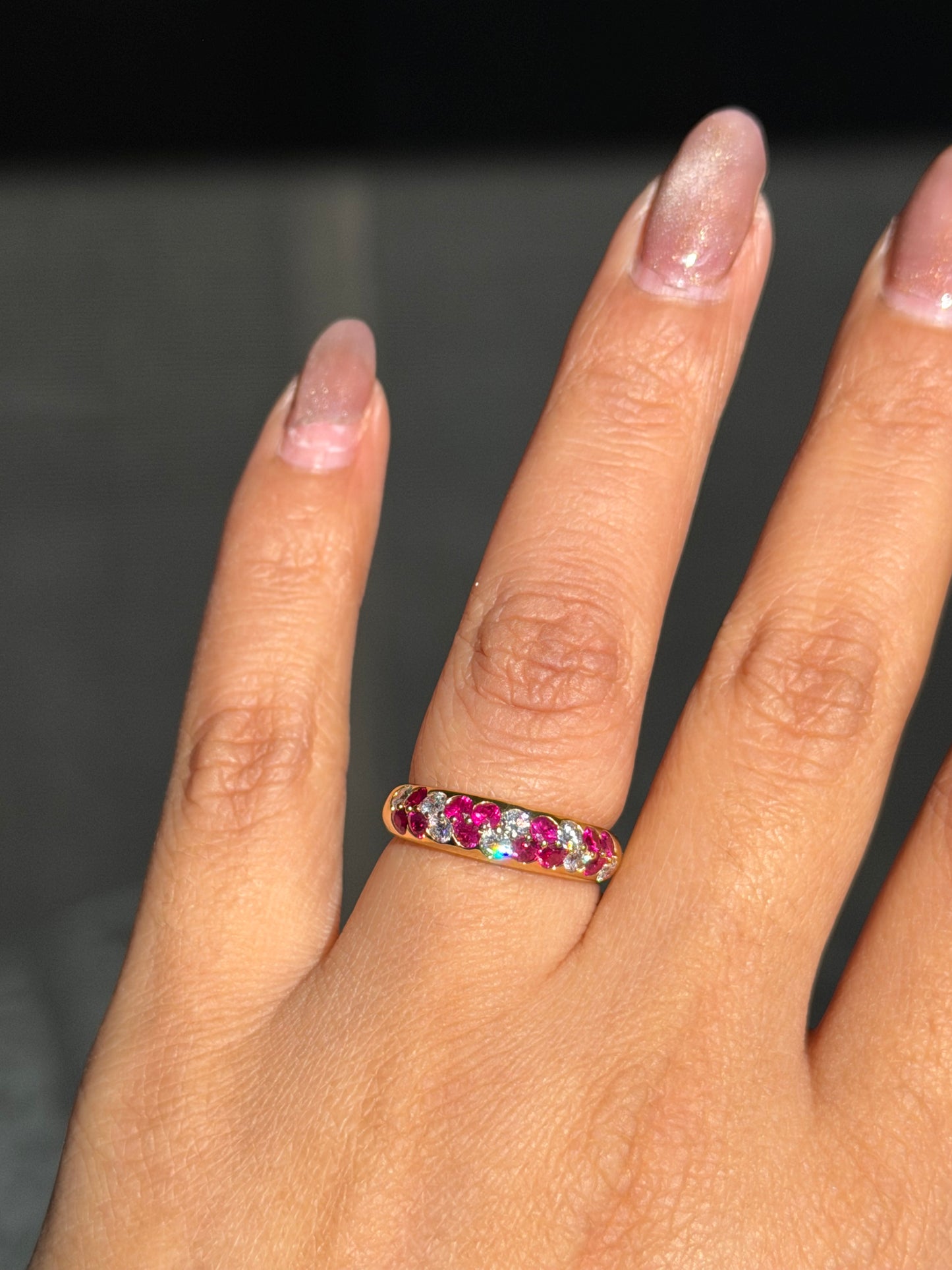 18k rubies and diamonds ring