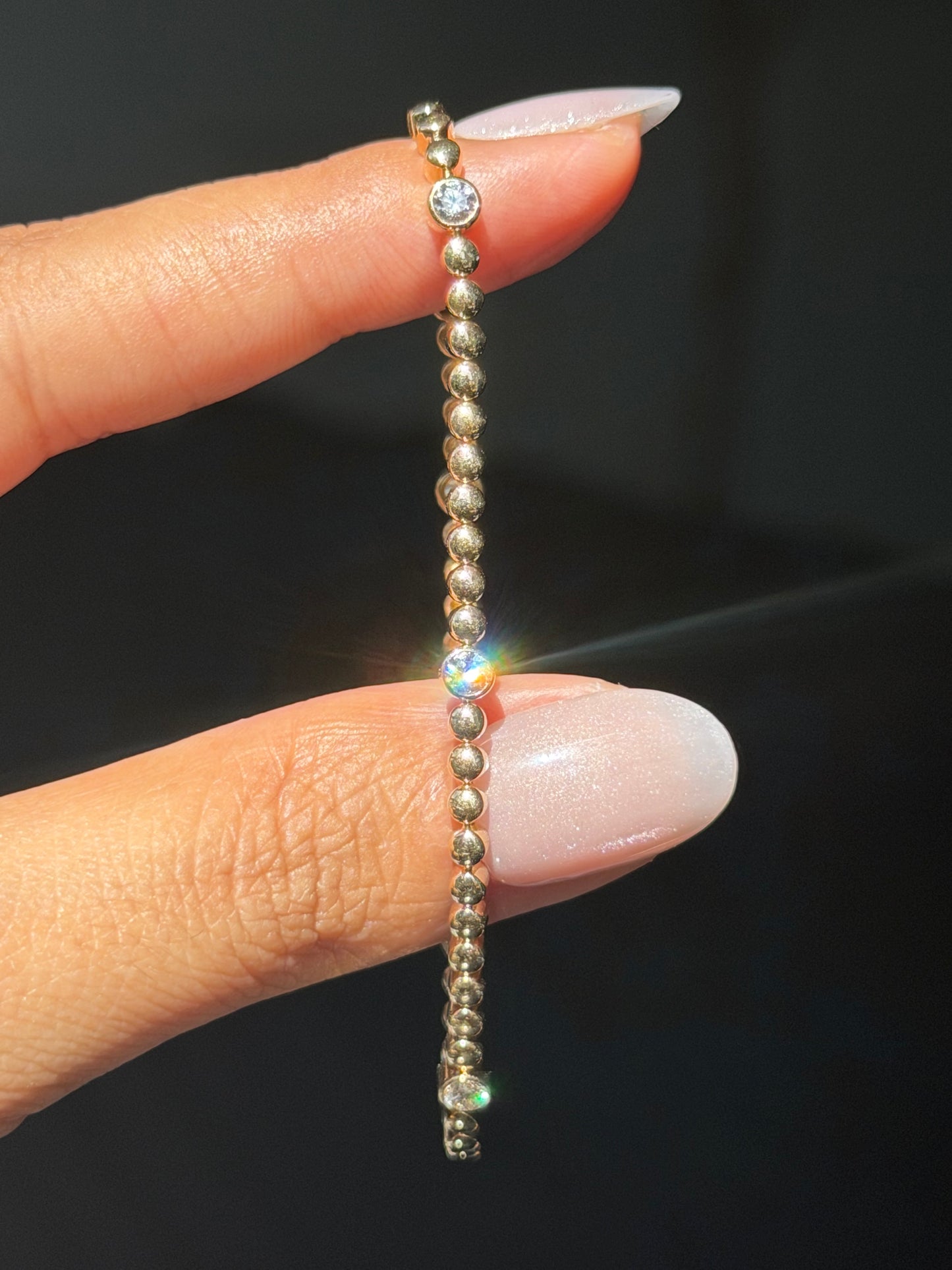 14k Diamond tennis bracelet