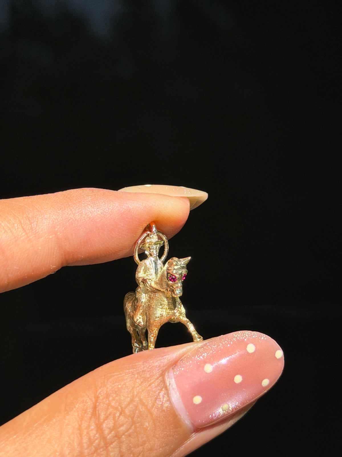 14k 3D horse charm