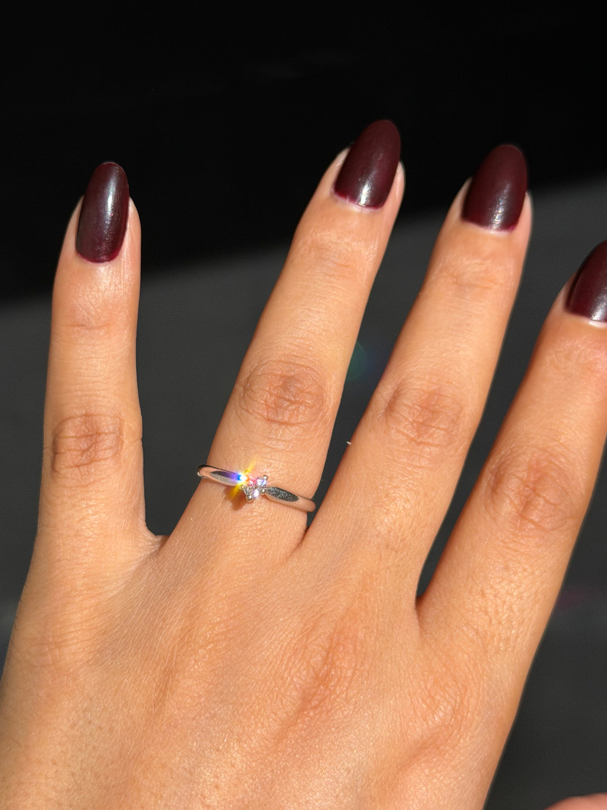 14k 0.20ct Solitaire heart diamond
Ring