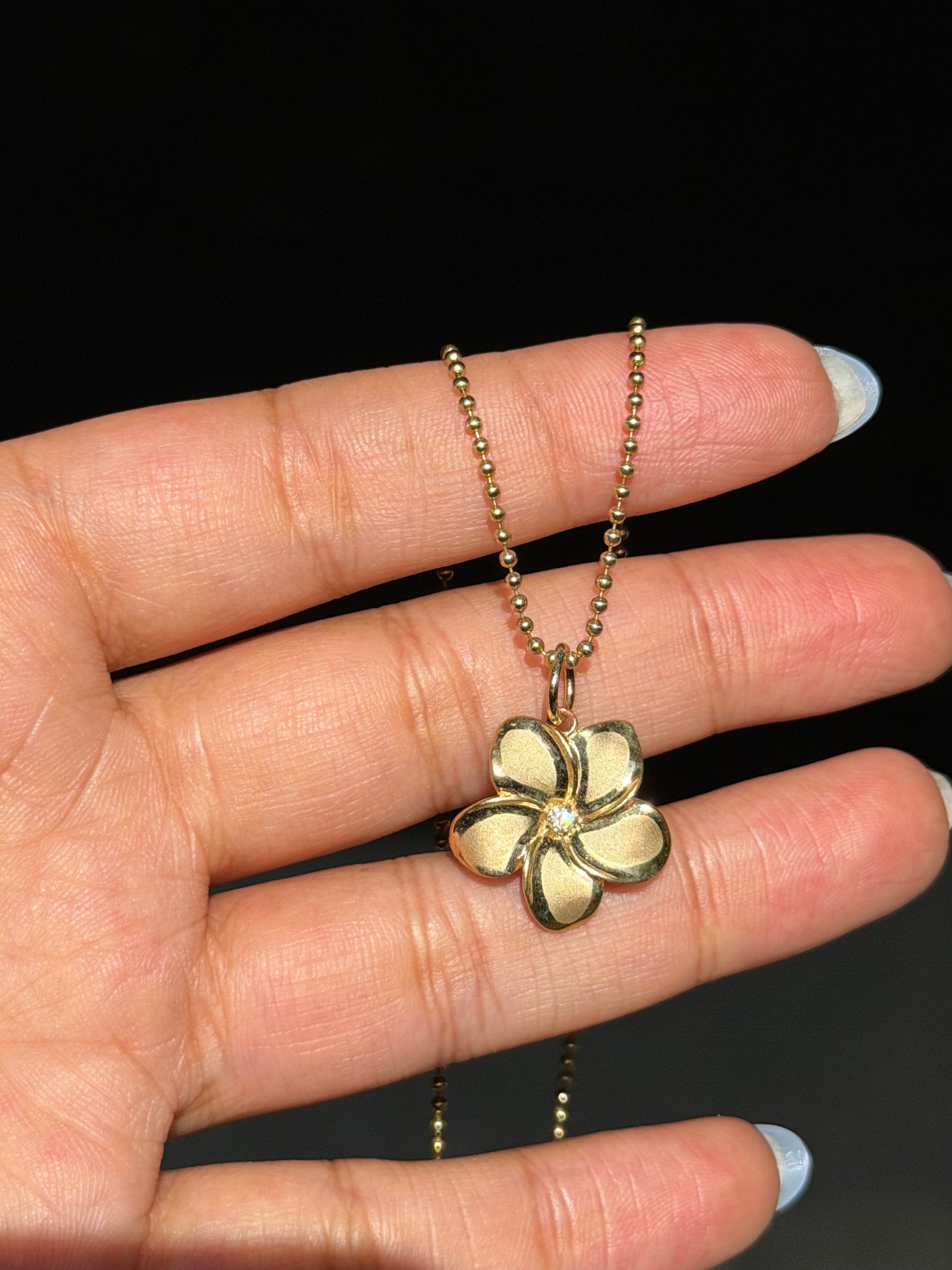 14k Plumeria 🌸 charm
