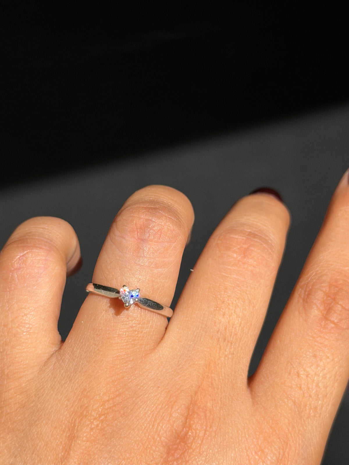 14k 0.20ct Solitaire heart diamond
Ring