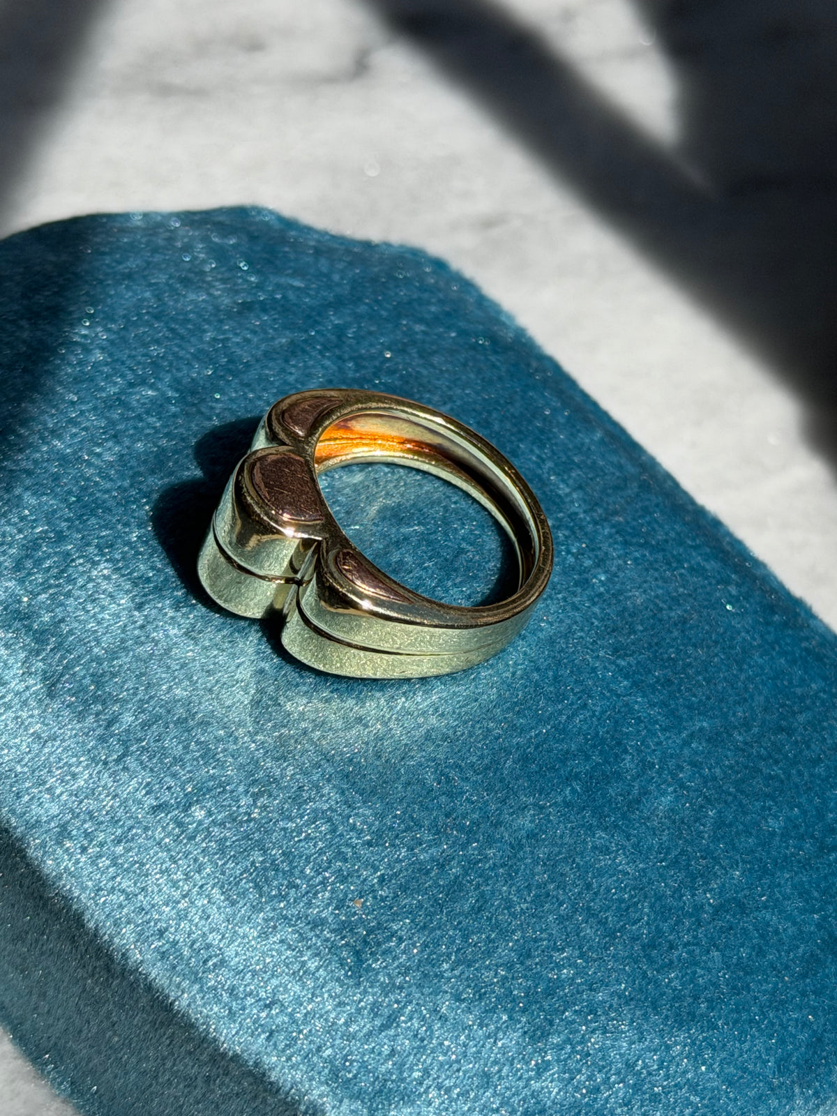 14k Chunky Scalloped Ring