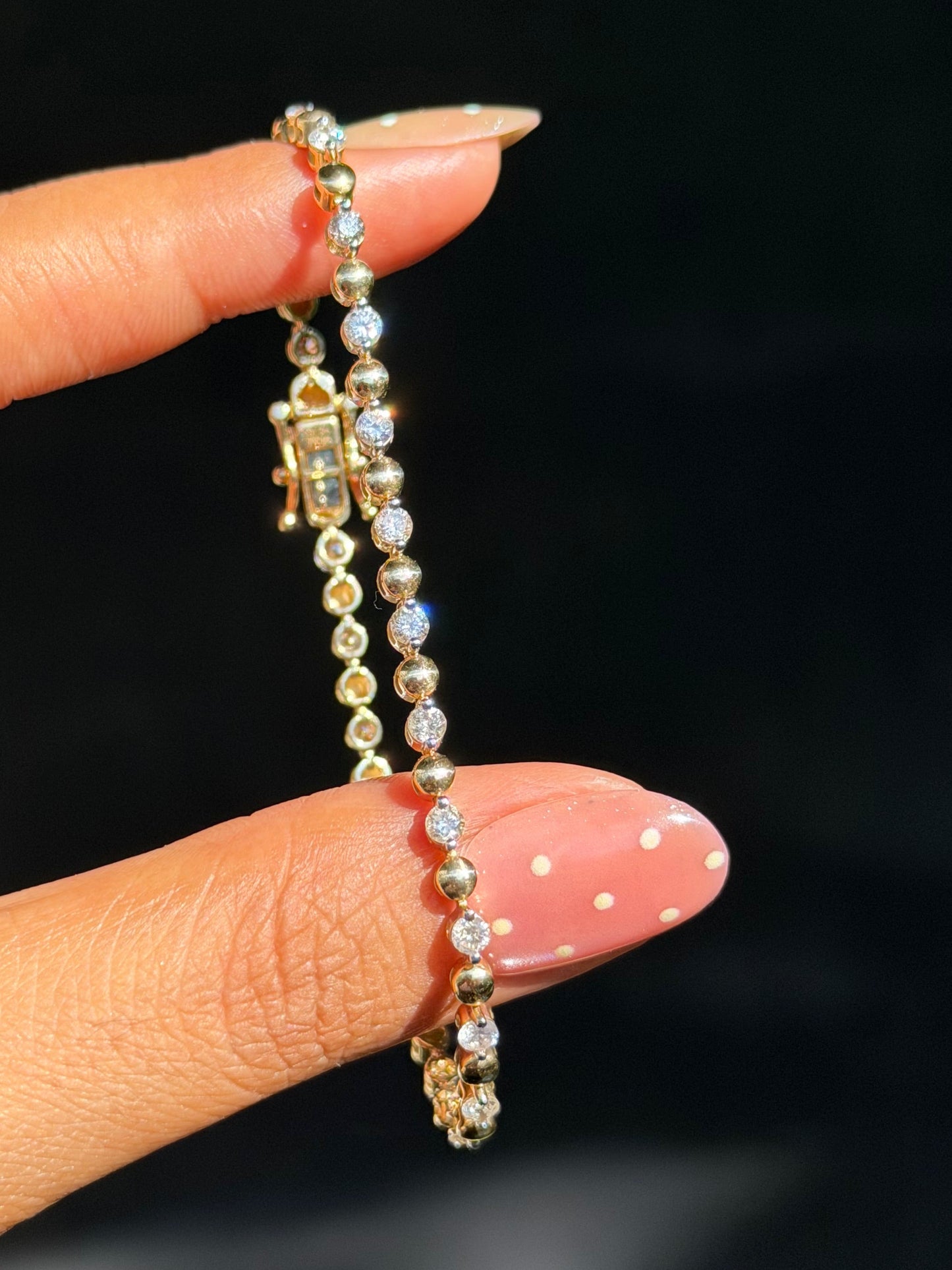 14k 1.50ct Diamond tennis bracelet