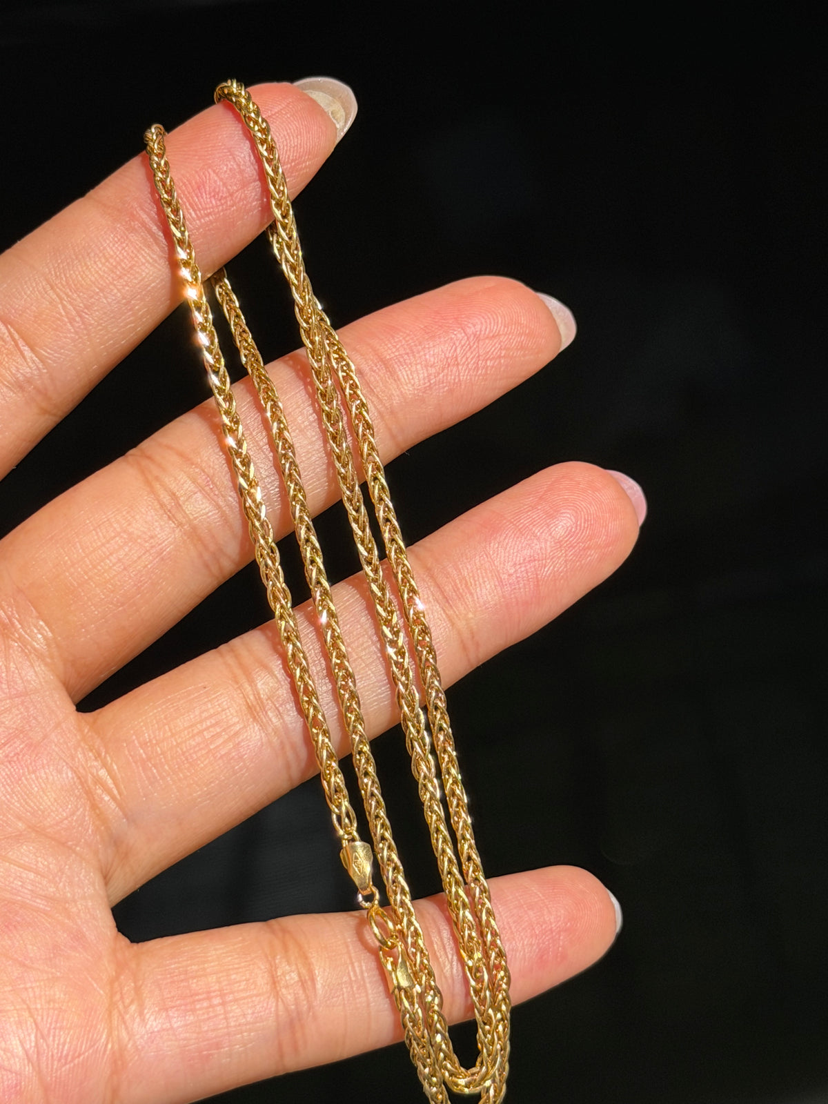 18k foxtail chain