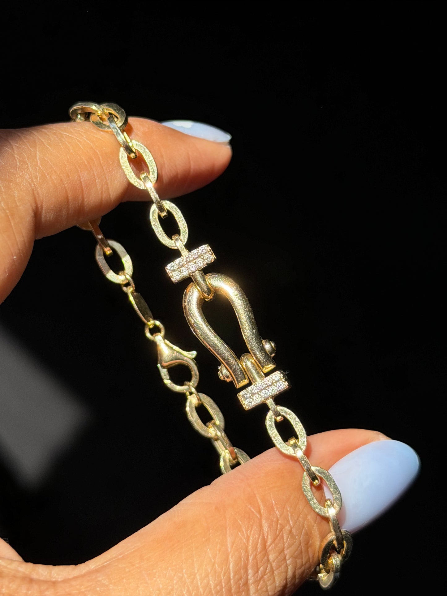 14k Horseshoe Bracelet ✨