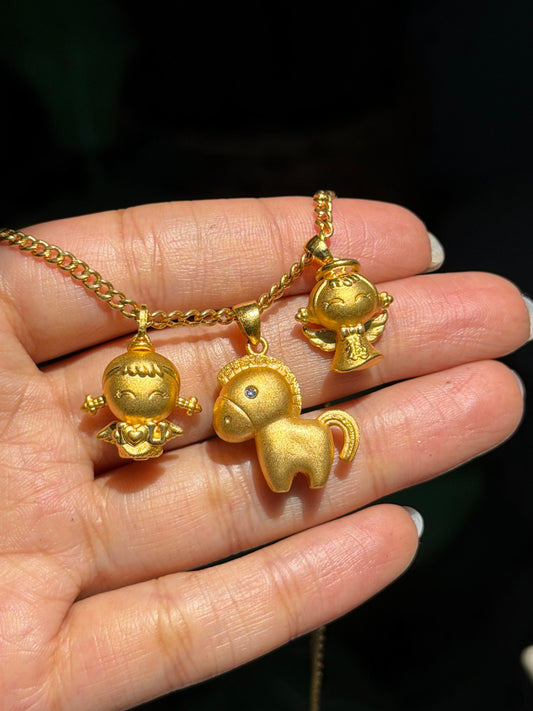 24k puffy charms
