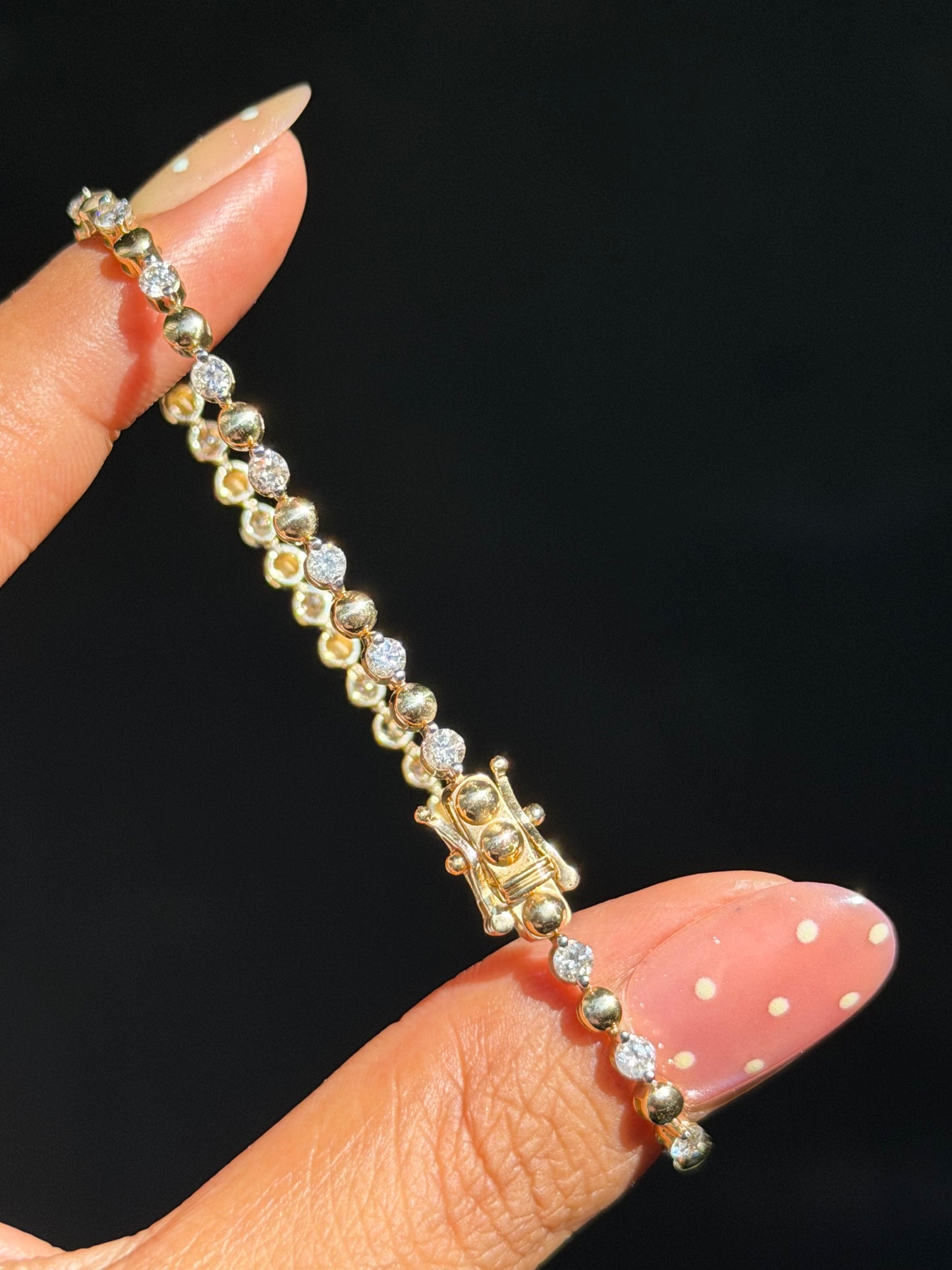 14k 1.50ct Diamond tennis bracelet