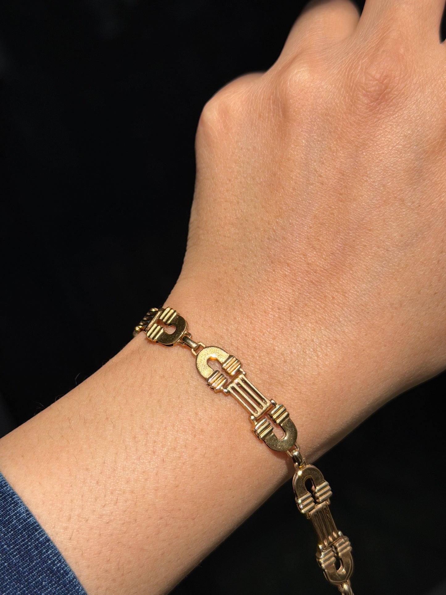 14k equestrian Bracelet