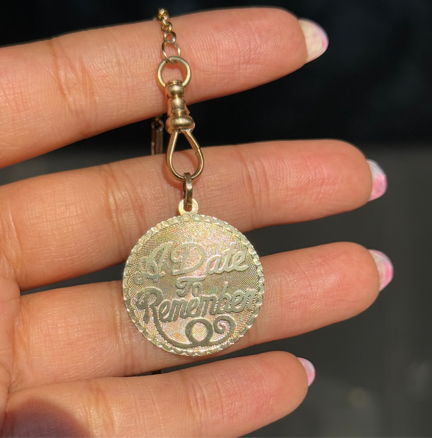 14k Vintage A Date To Remember Charm