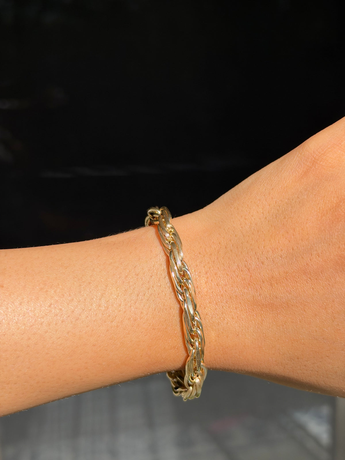 14k Italian Milano Rope bracelet ✨