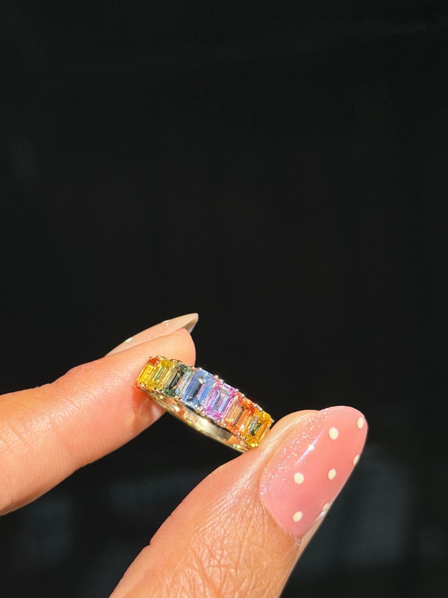 14k 2.66ct sapphire ring