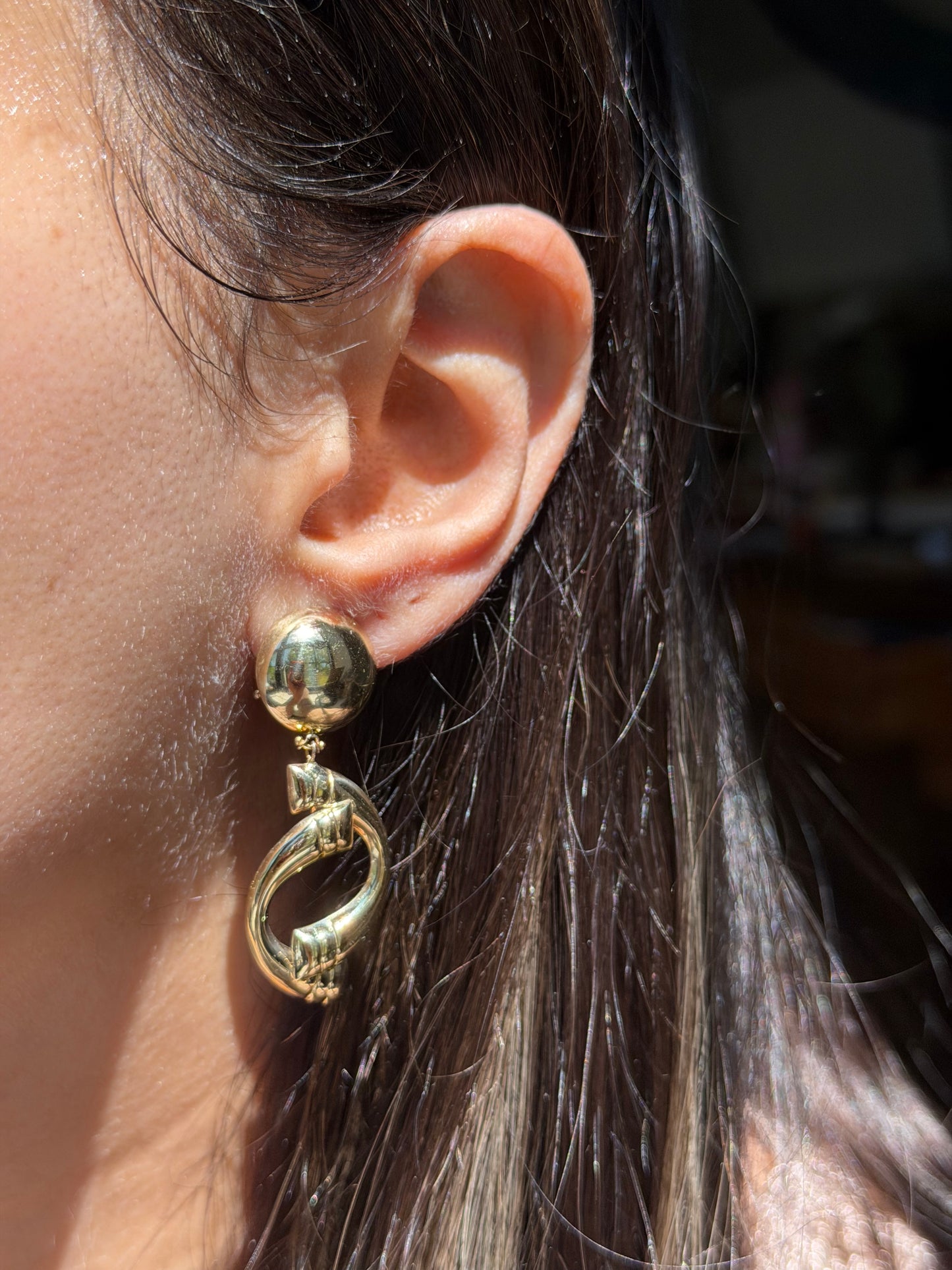 Vintage 1970ś 14k drop earrings ✨