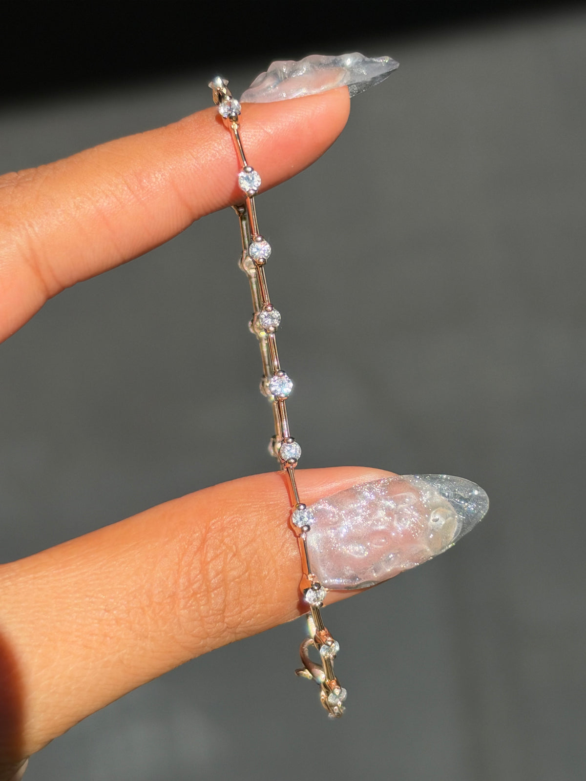 18k Rose Gold 1.55ct tennis bracelet