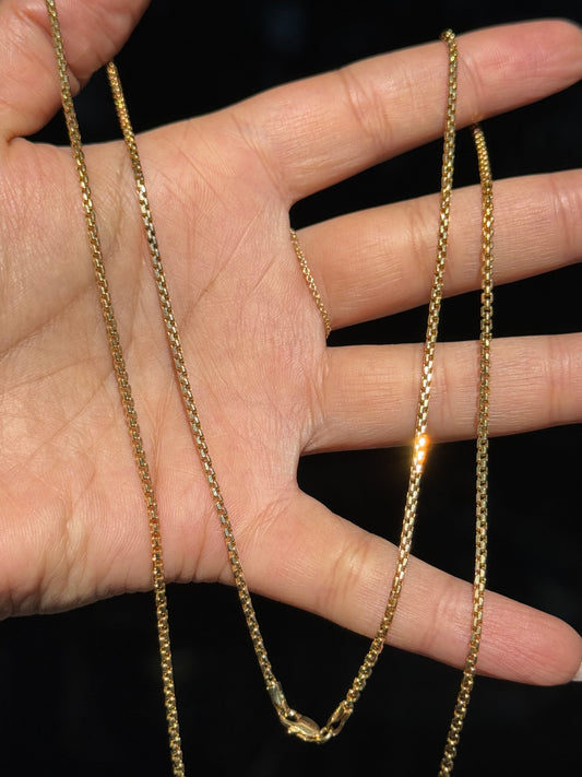 10k slightly rounded box chain ,