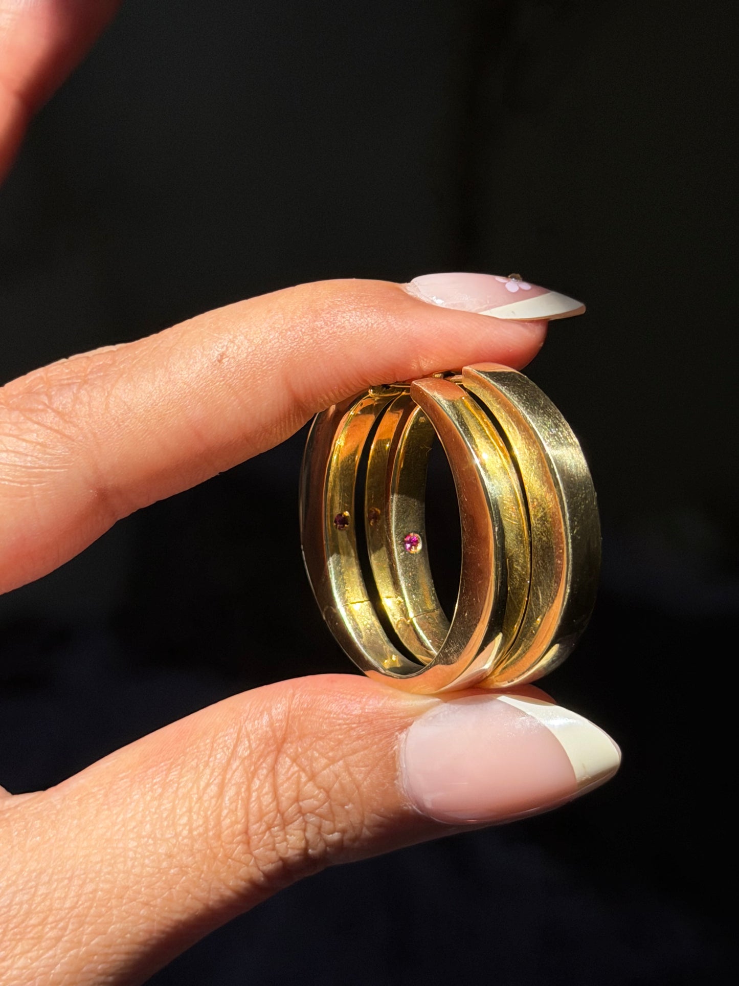 18k Italian Hoop earrings ✨