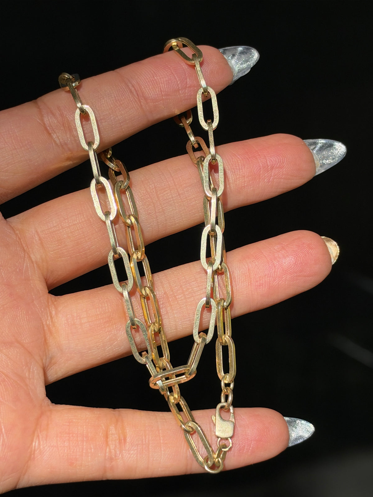 14k paper clip chain ✨